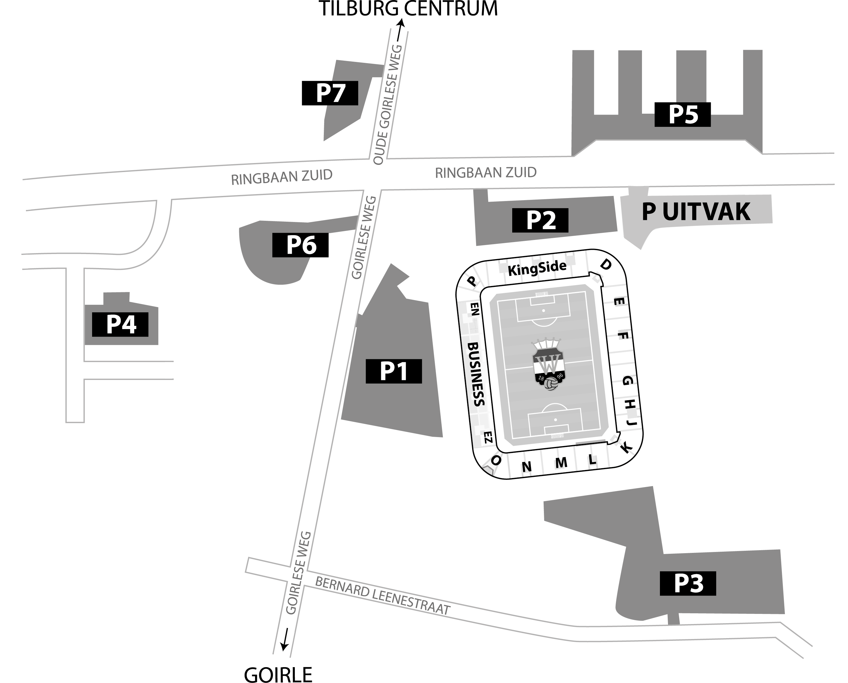 Parkeren plattegrond